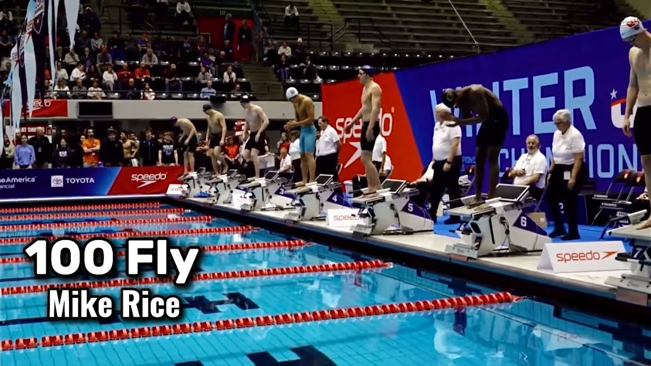 Mike Rice Dominates Mens 100 Fly | 2025 Speedo Winter Junior Nationals East