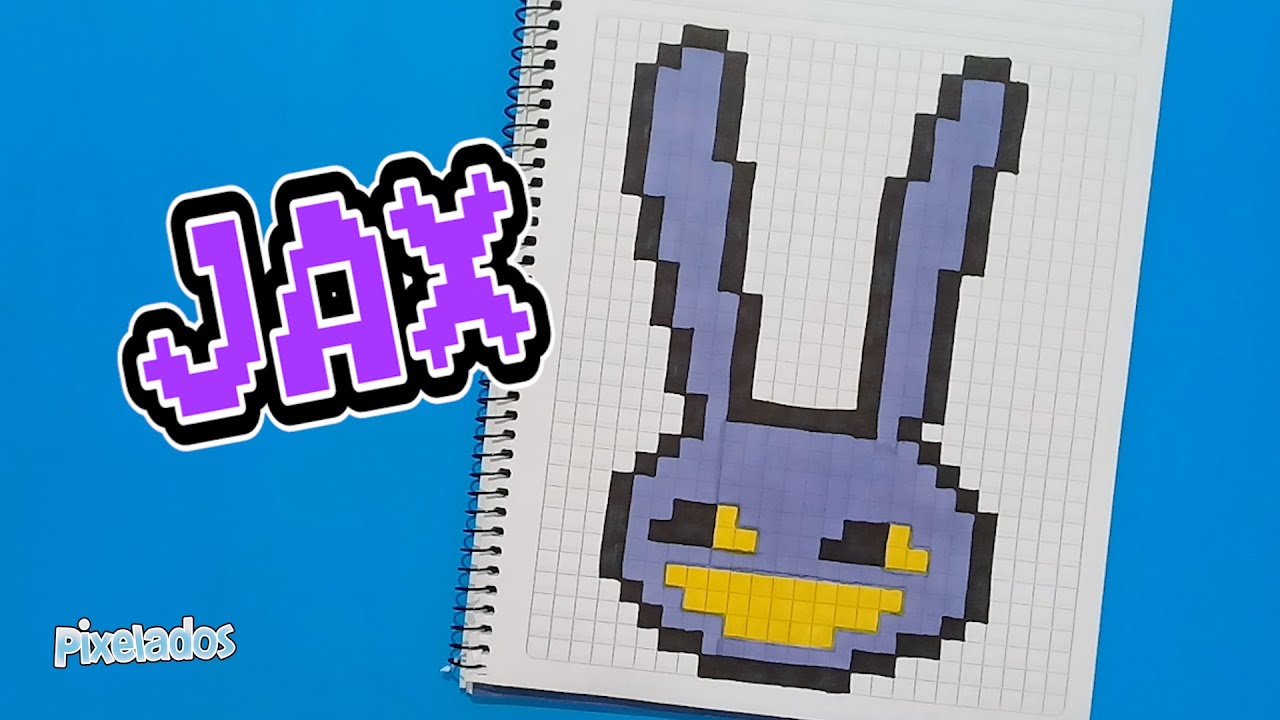 COMO DIBUJAR A JAX DE THE AMAZING DIGITAL CIRCUS EN PIXEL ART - PIXELADOS