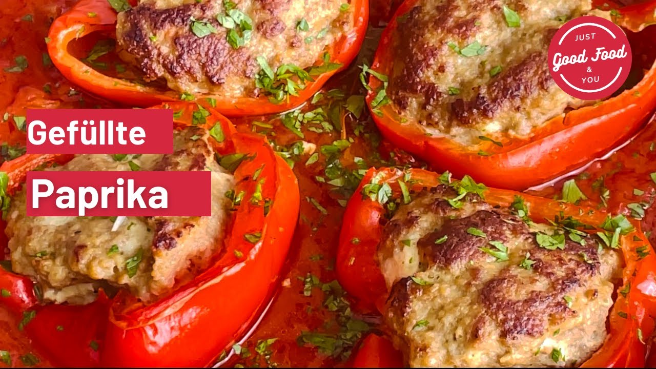 Gef&uuml;llte Paprika mit Hackfleisch | Einfach, w&uuml;rzig und K&ouml;stlich