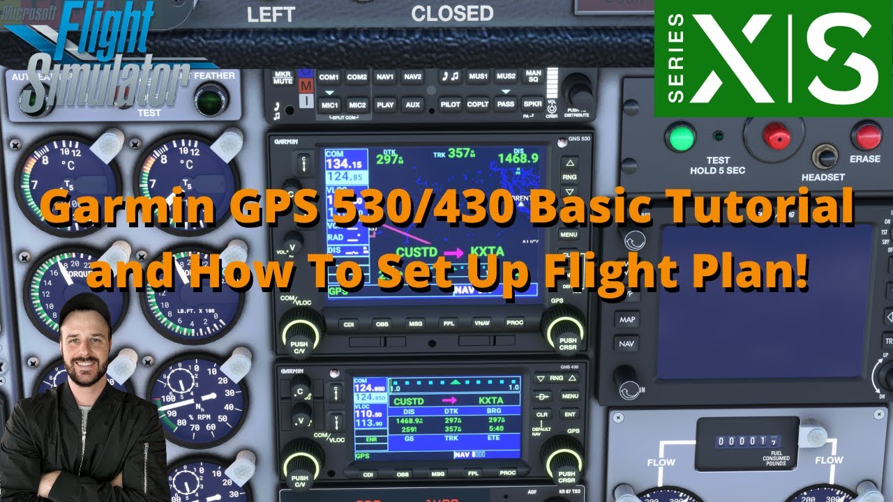 MSFS2020-Garmin GPS 530/430 | Basic Tutorial | and How To Set Up Flight Plans!