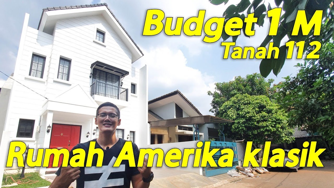 Rumah Amerika Klasik Tanah 112 Budget 1 milyar di Serpong