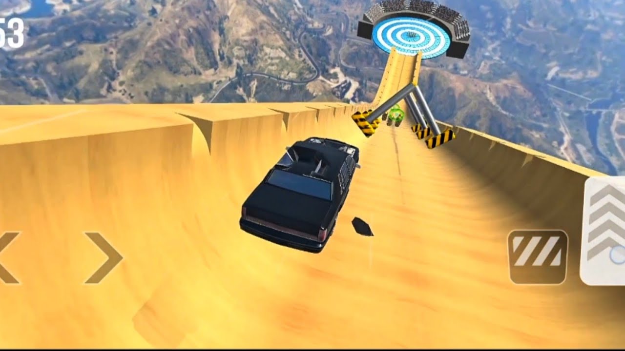Crazy Car Race on Mega Ramp | 153 KM/H Speed and Dangerous Stunts 