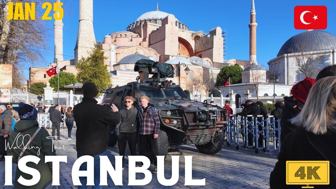 Walking Tour from Beyazıt Square to Hagia Sophia | Istanbul's Historic Streets [4K]