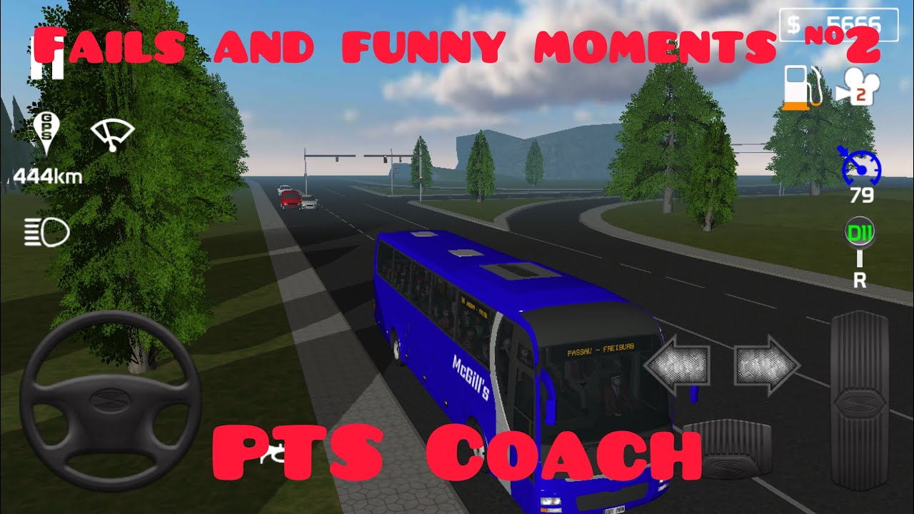 Fails and funny moments #2, public transport simulator coach
