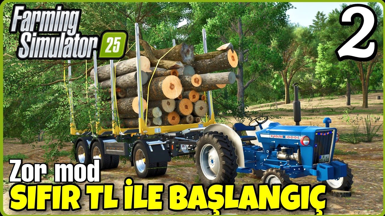 70 BİN DOLARA ODUN RÖMORKU ALDIM ● İKİNCİ GÜNDE DE RAKİP ÇİFTLİK HİÇBİR ŞEY ALMADI ● FS25 #sıfırtl