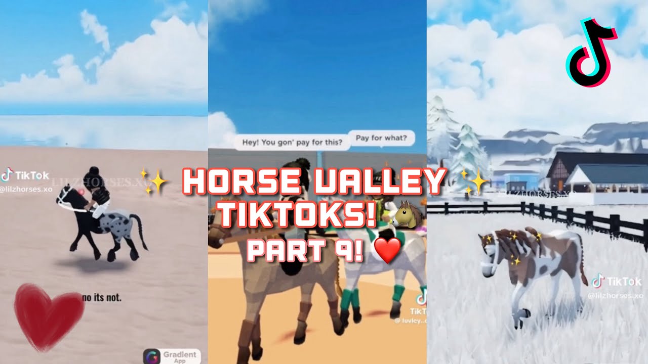 ❤️ HORSE VALLEY TIKTOKS! *Part 9!* 🐴 || #roblox #horsevalley #tiktok || alextheequestrian