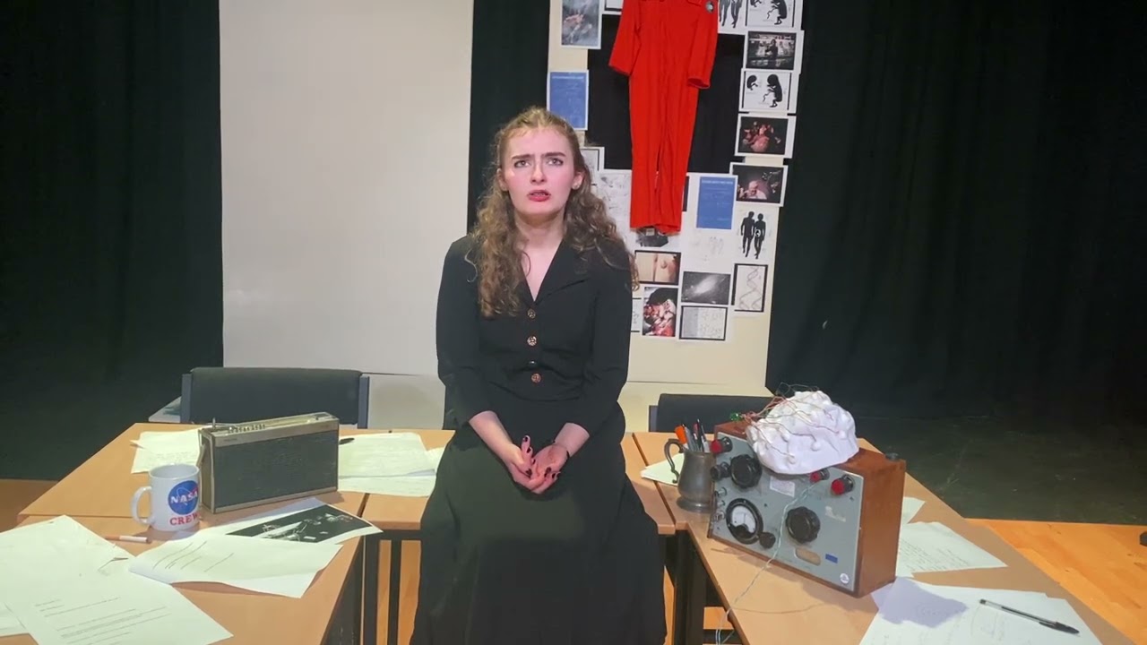 Tallulah Juggins performs a devised text from the perspective of Ann Druyan