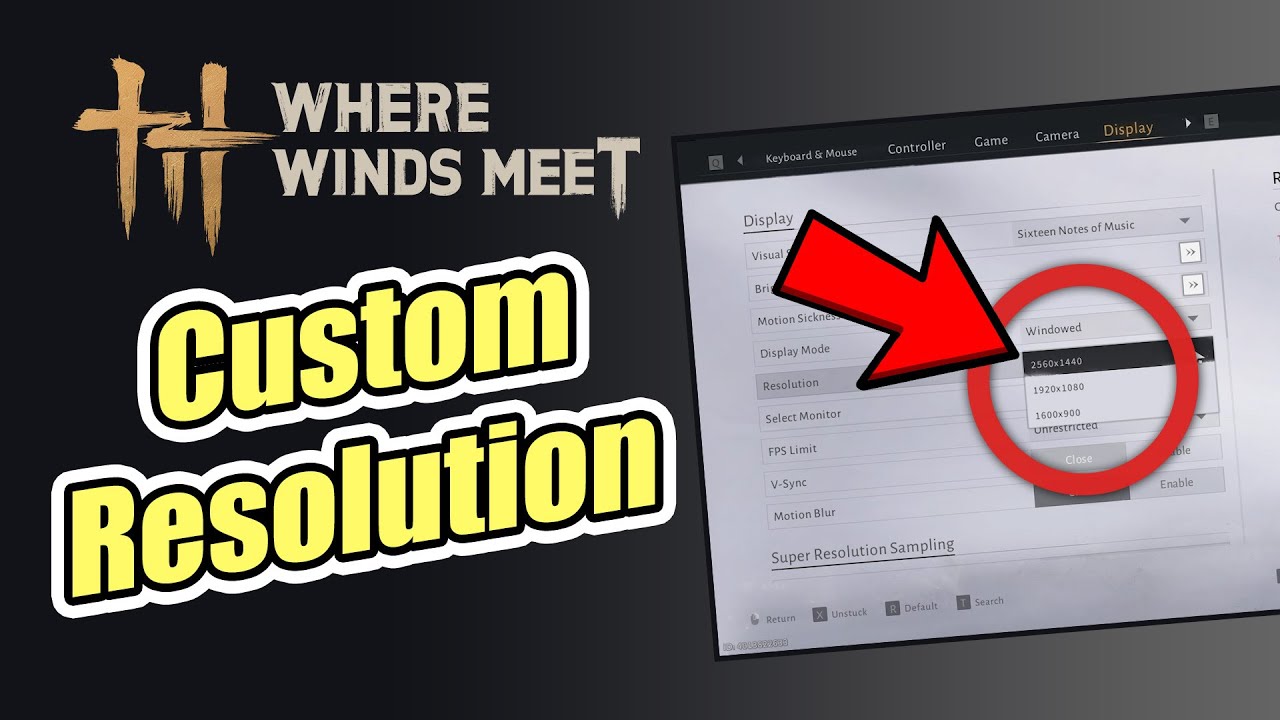 Как изменить разрешение в окне «Там, где встречаются ветры» | Пользовательское разрешение в оконн...