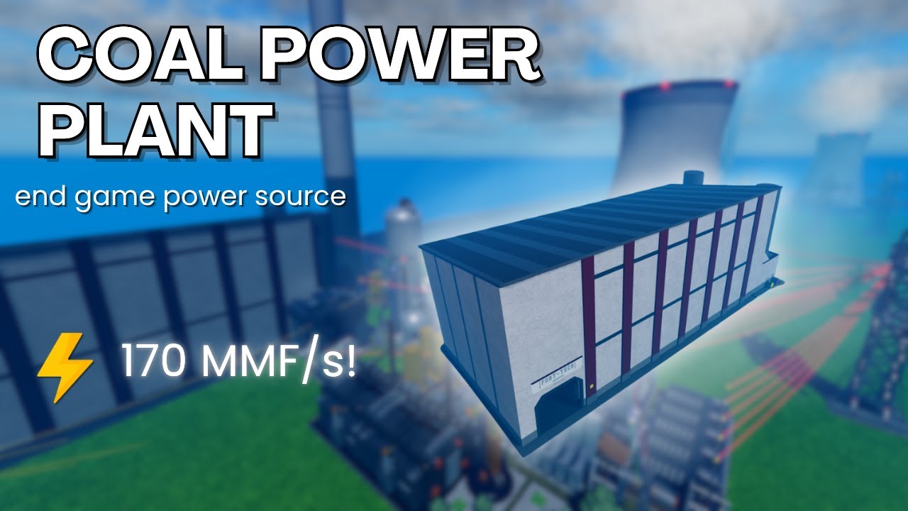 Coal Power Plant, End-Game Power Source | Industrialist Roblox