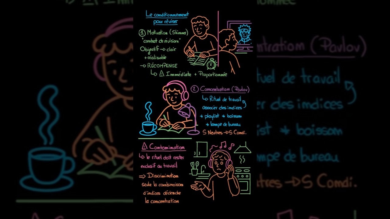 Comment rester motiv&eacute; et concentr&eacute; ? La science pour des r&eacute;visions efficaces #psychologie