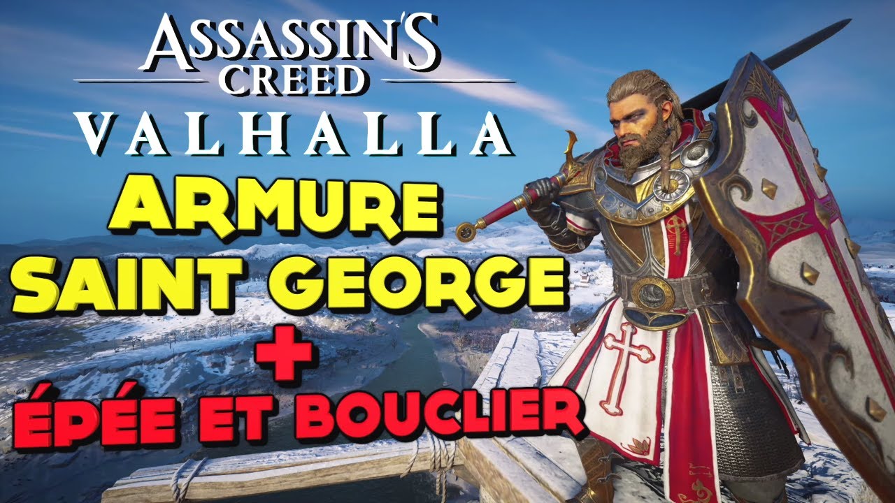 COMMENT OBTENIR L'ARMURE ST GEORGE + ÉPÉE et BOUCLIER ! TOUT CE QU'IL FAUT SAVOIR ! AC VALHALLA SLAP