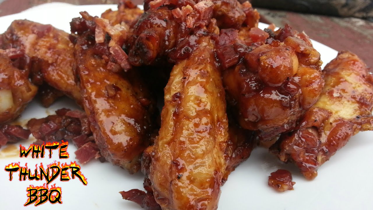 Maple Bacon Chicken Wings | Hickory Smoked Wings | White Thunder BBQ