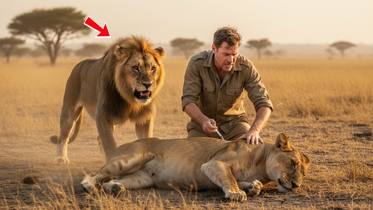 Man Risked His Life to Help a Lioness Give Birth, a Few Minutes Later Something Shocking Happened
