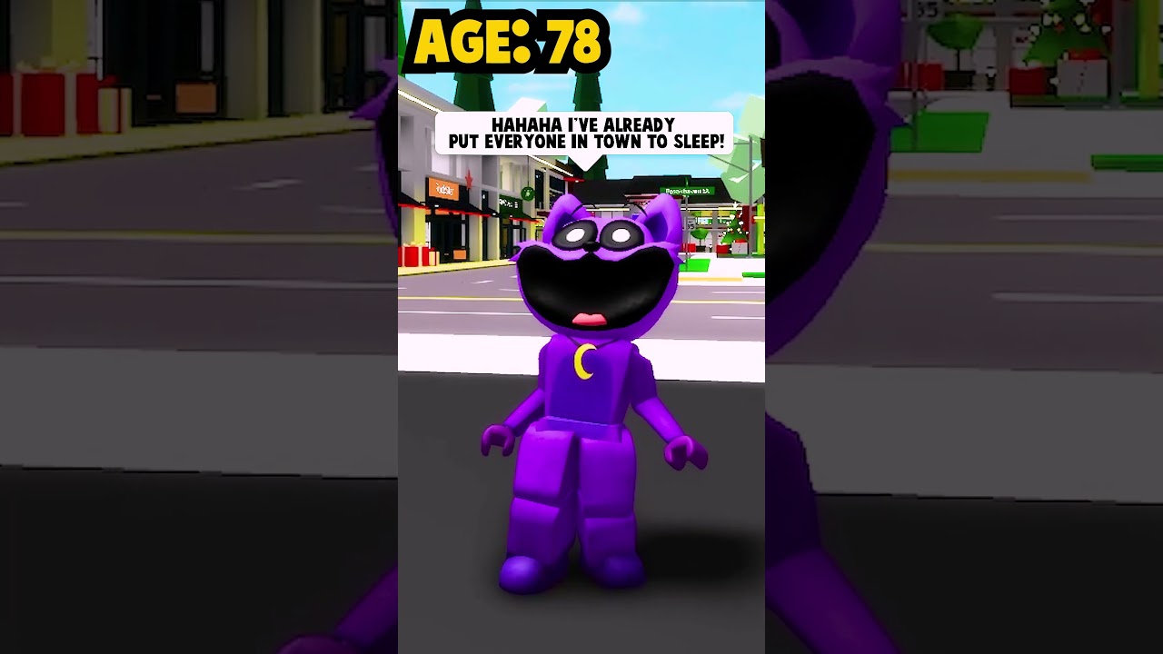 BIRTH To DEATH of CATNAP Smiling Critters In Roblox Brookhaven! #roblox #brookhaven #shorts
