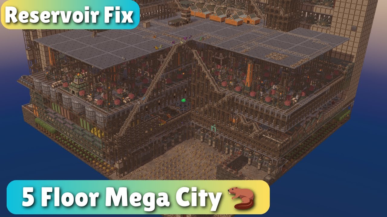Making A New Reservoir For My 50x50 Multi-Floor City | Beaver Ecumenopolis | Cycle 113 | Timberborn