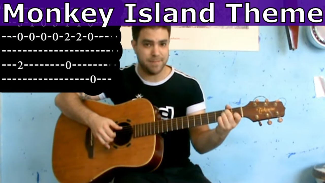 Tutorial: Monkey Island Theme - Fingerstyle Guitar w/ TAB