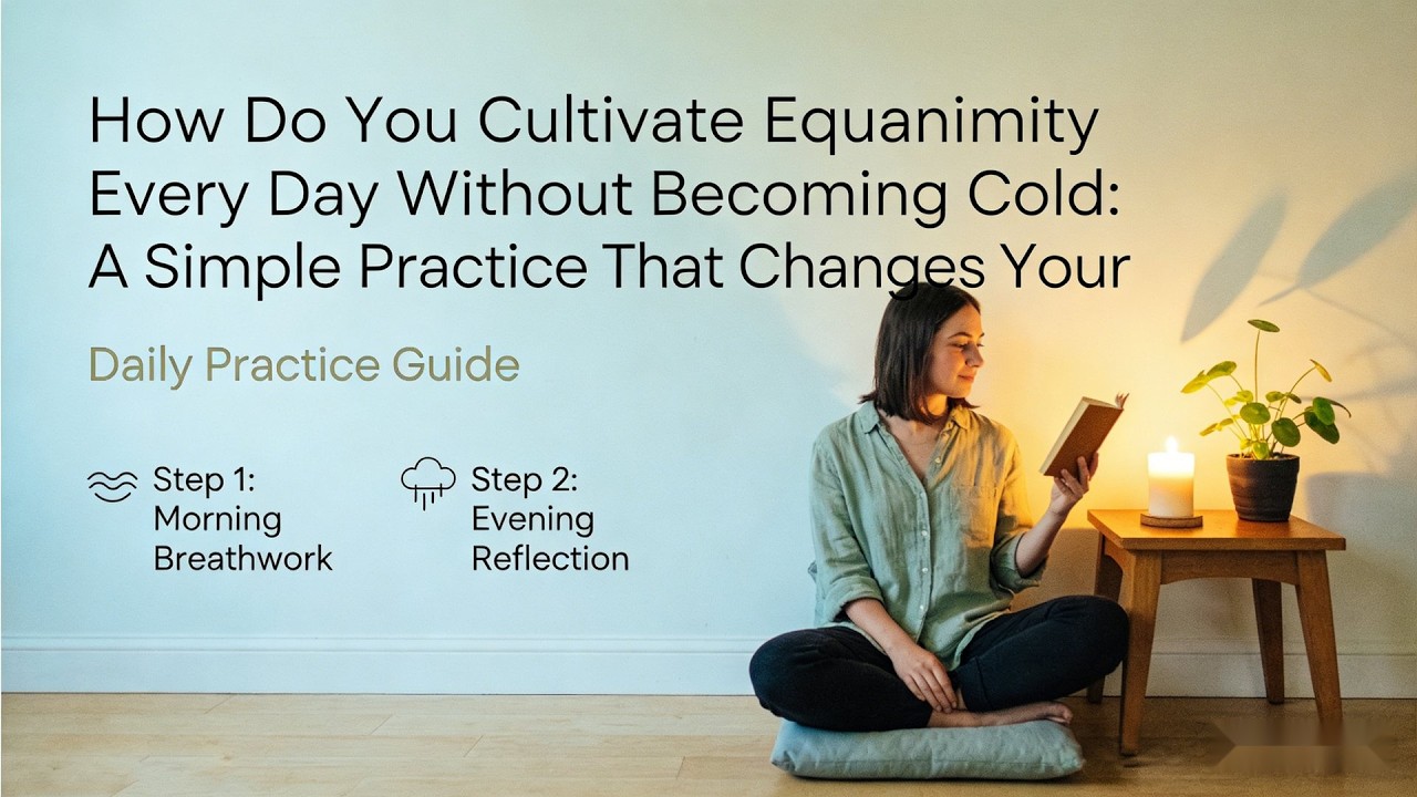 How Do You Cultivate Equanimity Every Day Without Becoming Cold：A Simple Practice That Changes Your