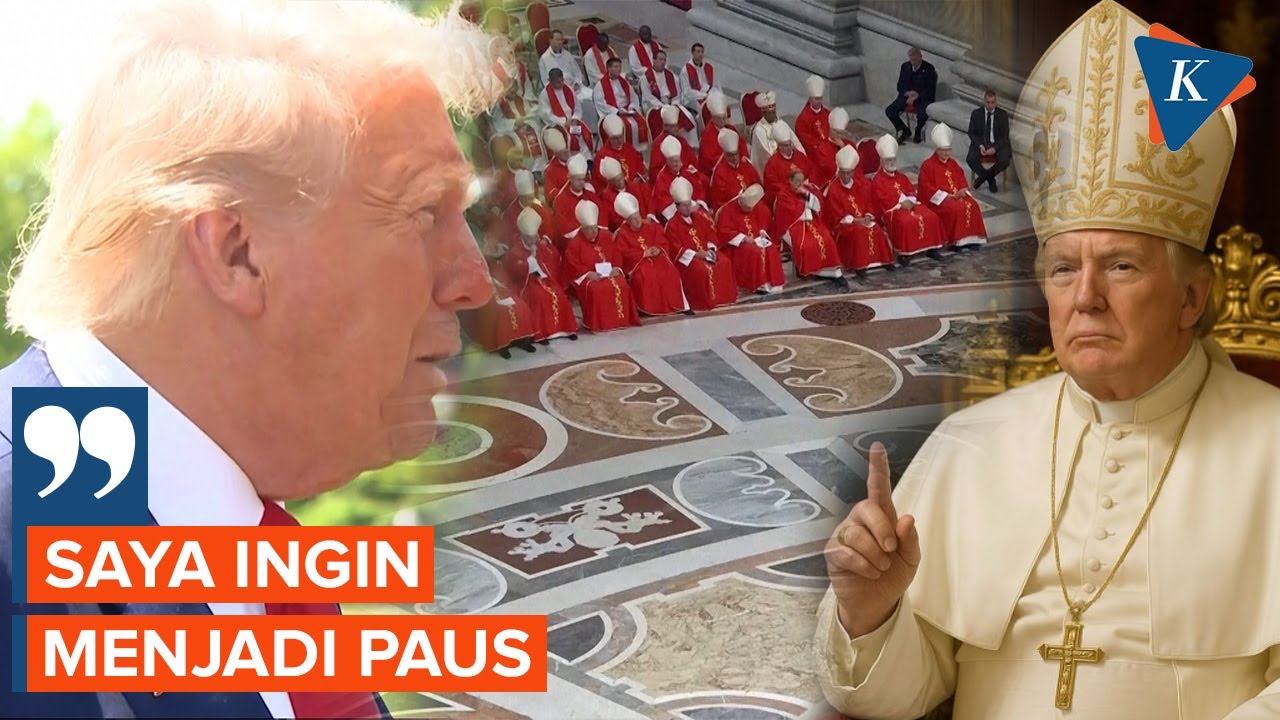 Trump Bercanda Ingin Jadi Pemimpin Gereja Katolik, Unggah Foto Pakai Baju Paus