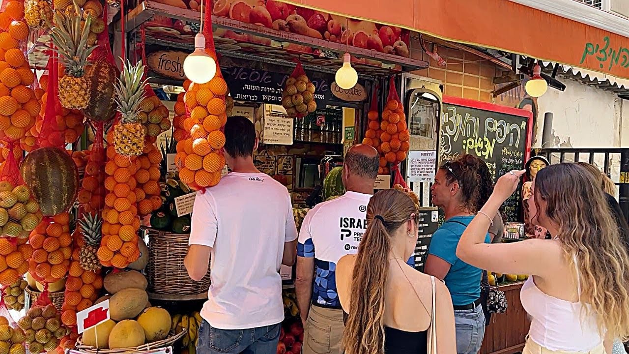 Tel Aviv City Tour | Carmel Market, Sheinkin, Nahalat Binyamin 4K