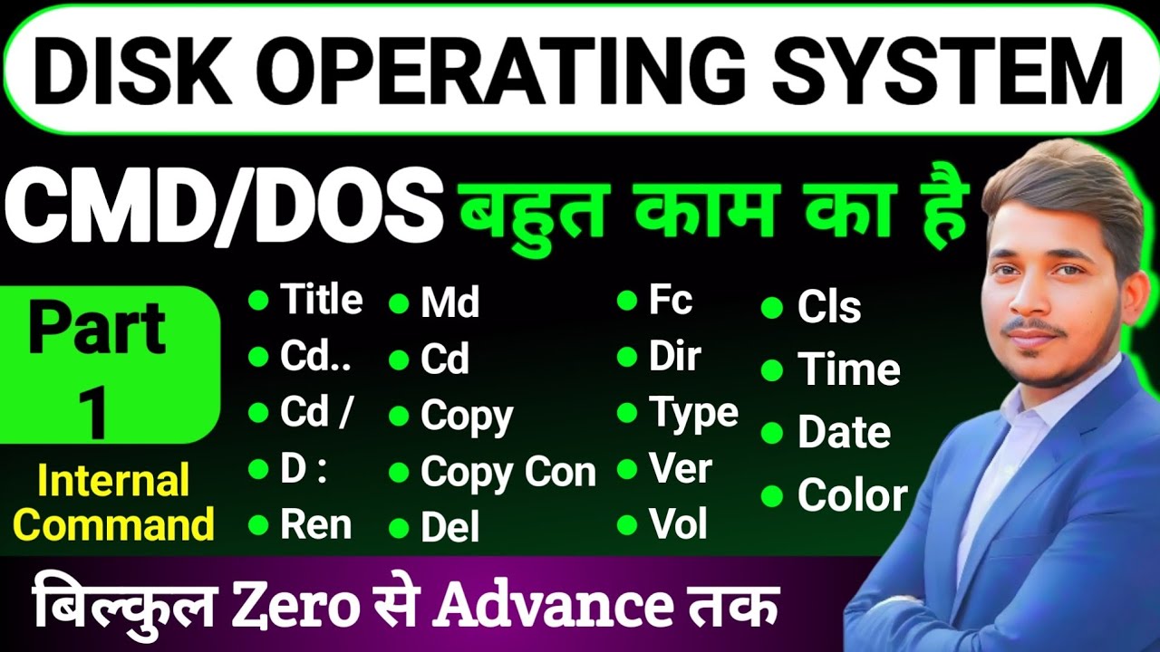 Disk Operating System (DOS) | Dos commands in hindi | internal dos command in hindi | #wwccollege 