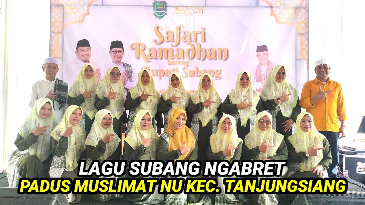 Lagu Subang Ngabret | Paduan Suara Muslimat NU Kecamatan Tanjungsiang Subang Jawa Barat 2025