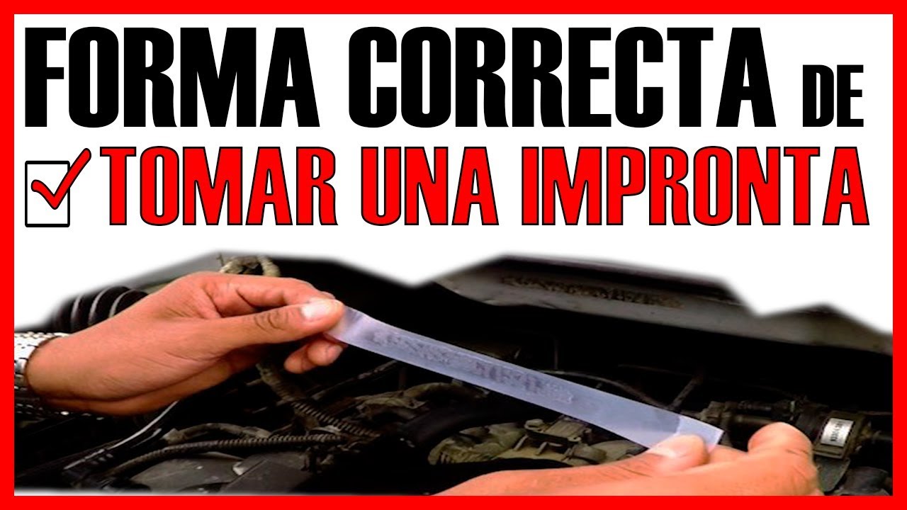 【Cómo SACAR la IMPRONTA de un vehículo en 4 PASOS】⇒ 3 TIPS para la IMPRONTA PERFECTA