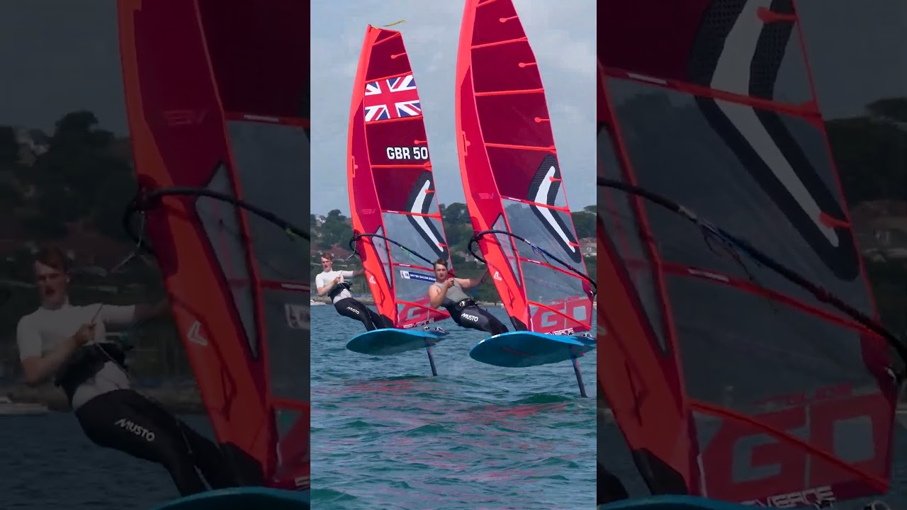 IQFoil down at WPNSA. Epic watching the British Sailing Team training out on home waters.