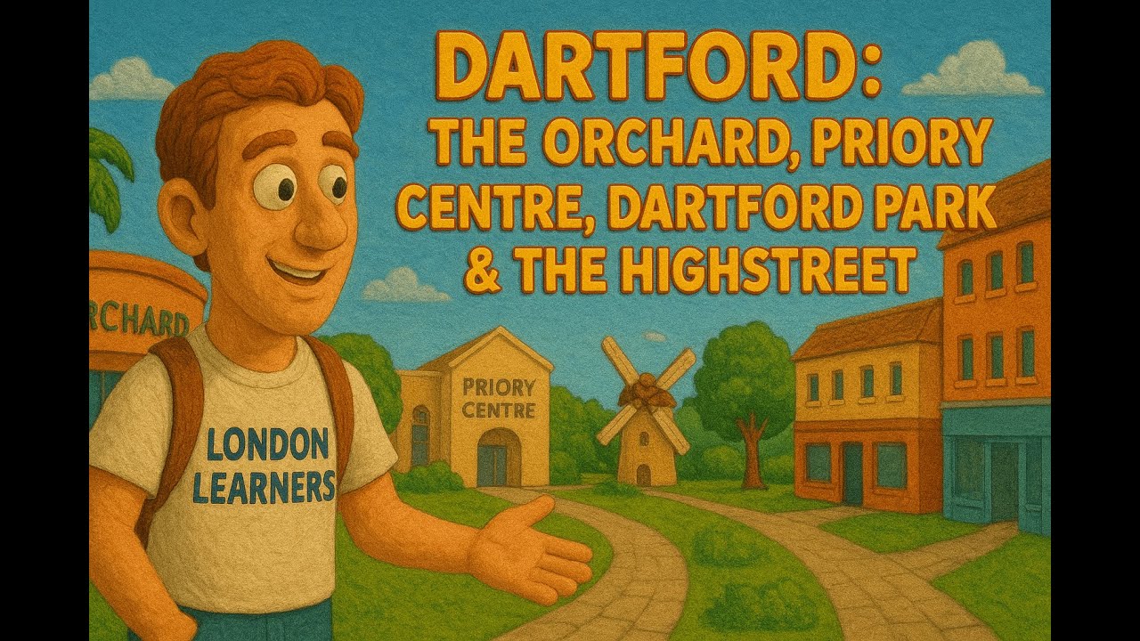 Dartford Town Centre Walk in 4K I Dartford Park | London Learners I England I UK I Rolling Stones