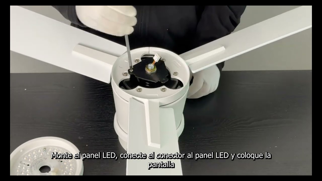 Instalación del ventilador de techo Noaton Rhea