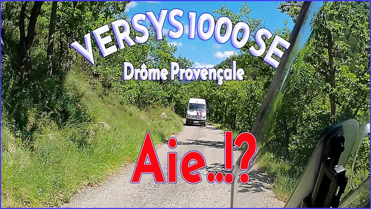 BALADE MOTO-VERSYS et TOUTE PETITE ROUTE en Drôme Provençale.