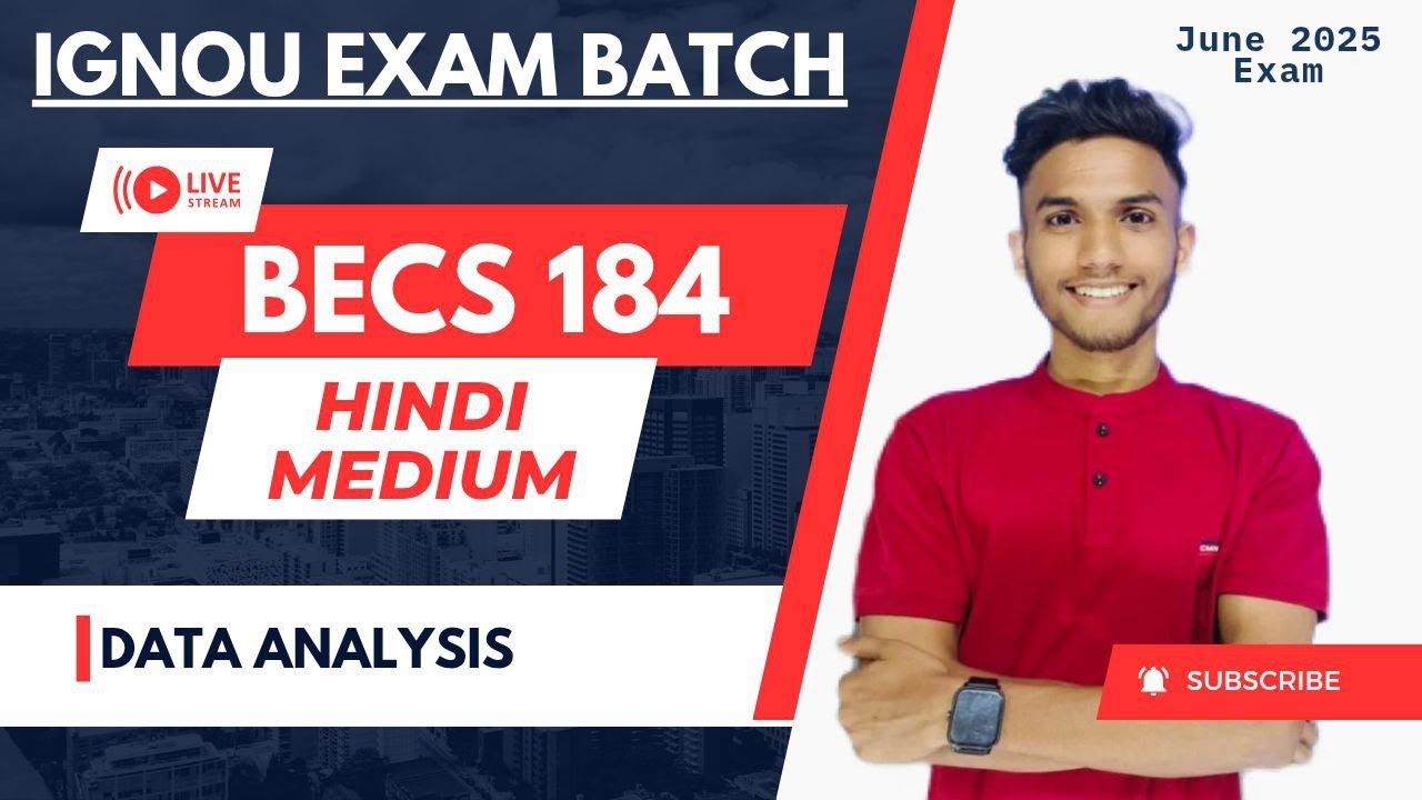 #125 BECS 184 | DATA ANALYSIS | HARMONIC MEAN | IMPORTANT QUESTIONS MARATHON IGNOU WALAY AAYUSH SIR