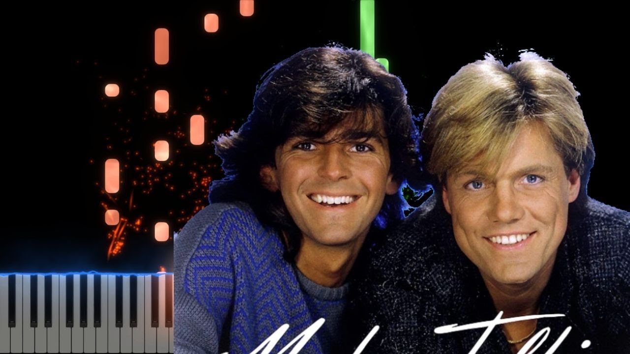 Modern Talking  Brother Louie Piano Cover Midi tutorial Sheet app  Karaoke