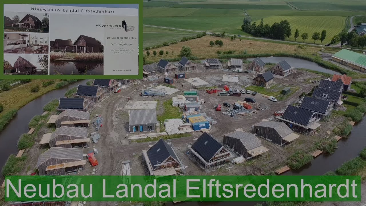 Neubau Landal Ferienpark Elfsredenhardt bei Witmarsum im niederländischen Friesland