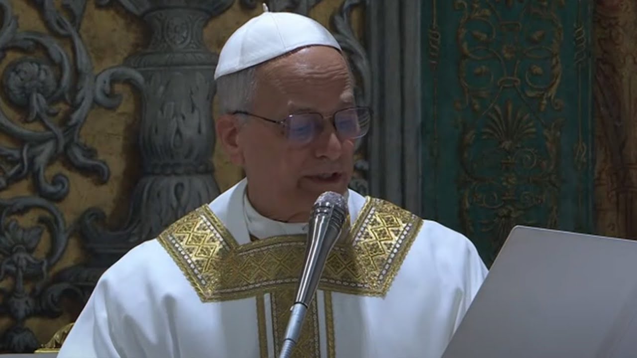 Primera misa del Papa León XIV
