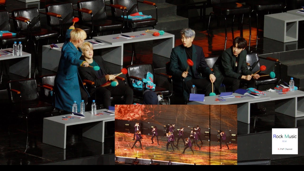 방탄소년단(BTS) React to Wanna One BOOMERANG (부메랑)[4K 직캠]@190106