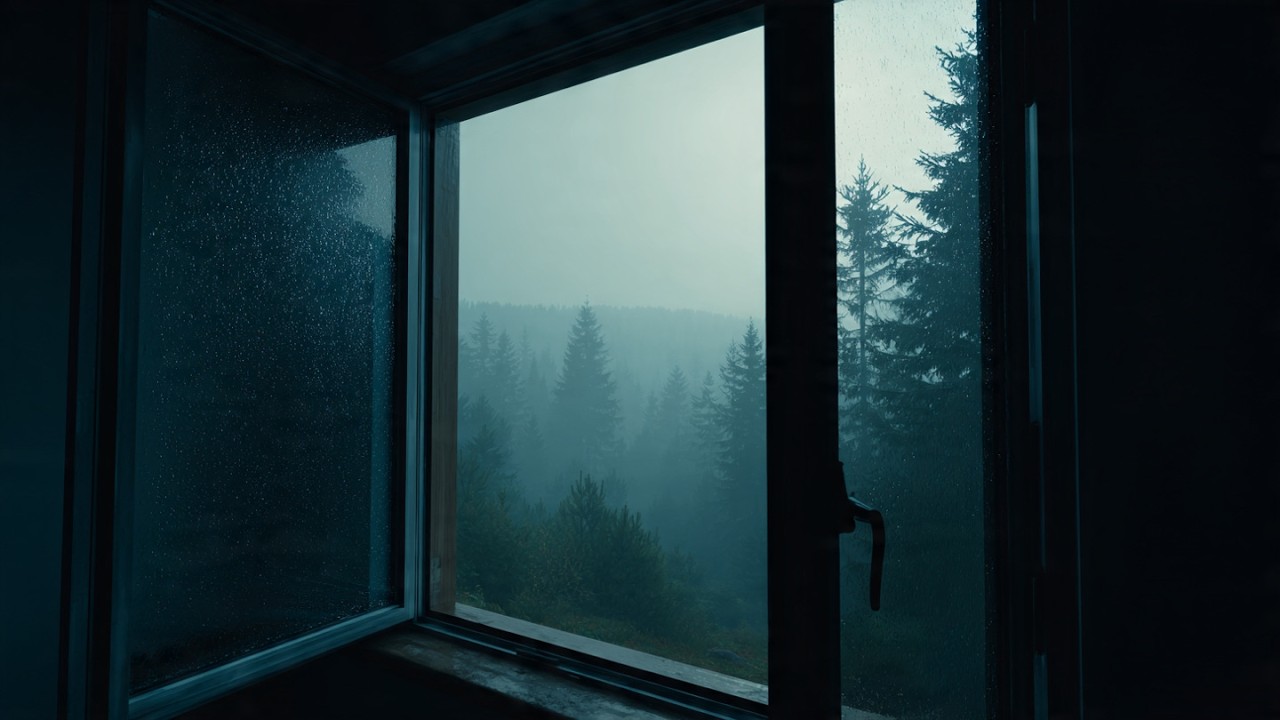 Peaceful Rain at a Cozy Cabin 🌧 Night Atmosphere for Deep Sleep