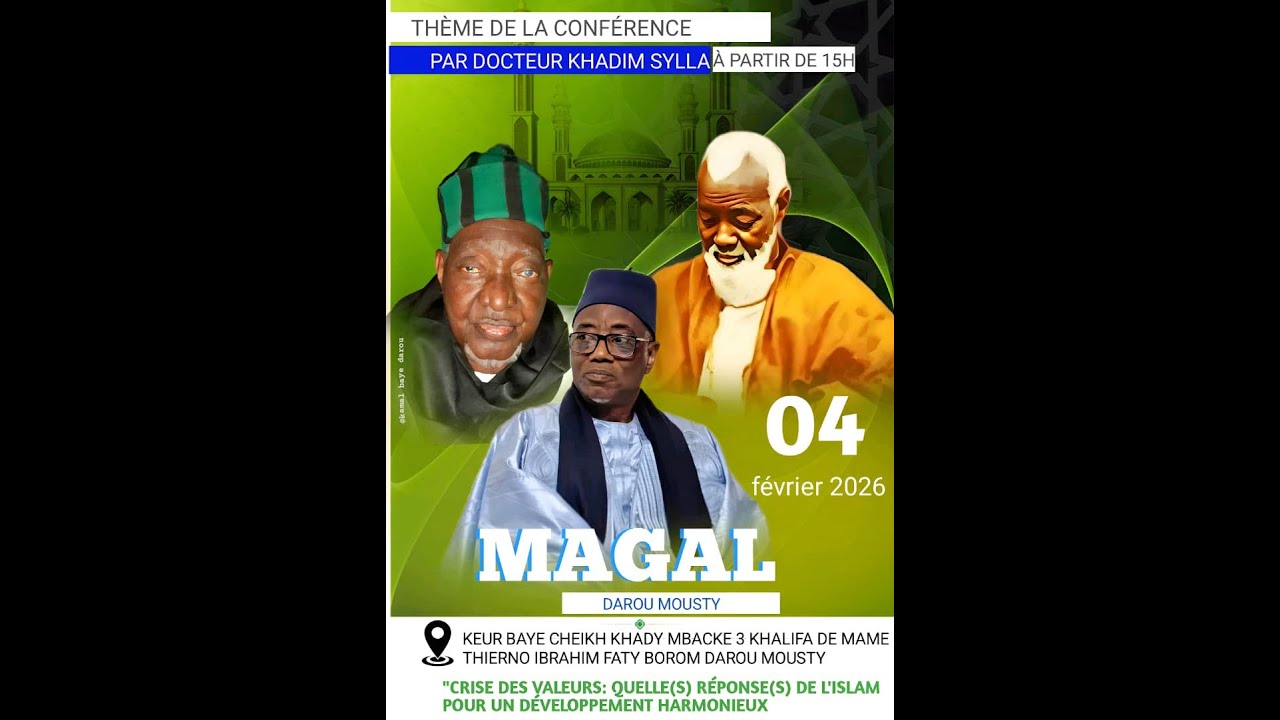 DIRECT - KEUR BAYE CHEIKH KHADY MBACKE 3 KHALIFA DE MAME THIERNO IBRAHIM FATY BOROM DAROU MOUSTY