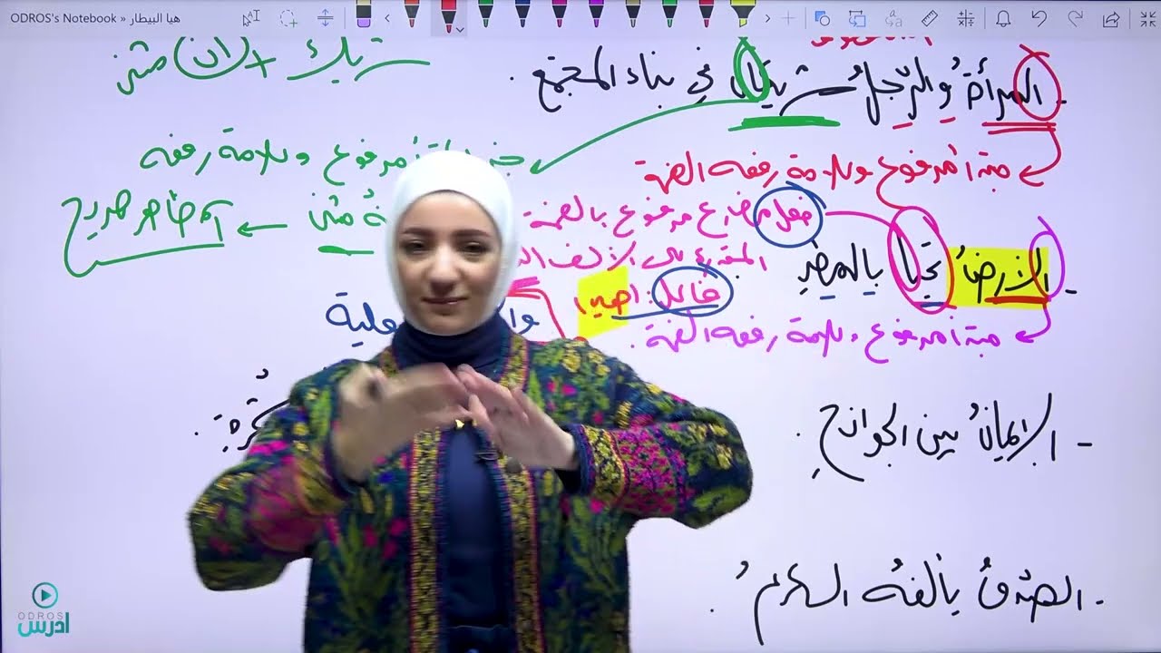 شرح قاعدة الجملة الاسمية /أحوال المبتدأ والخبر /صور المبتدأ وصور الخبر الثامن - الأستاذة هيا البيطار