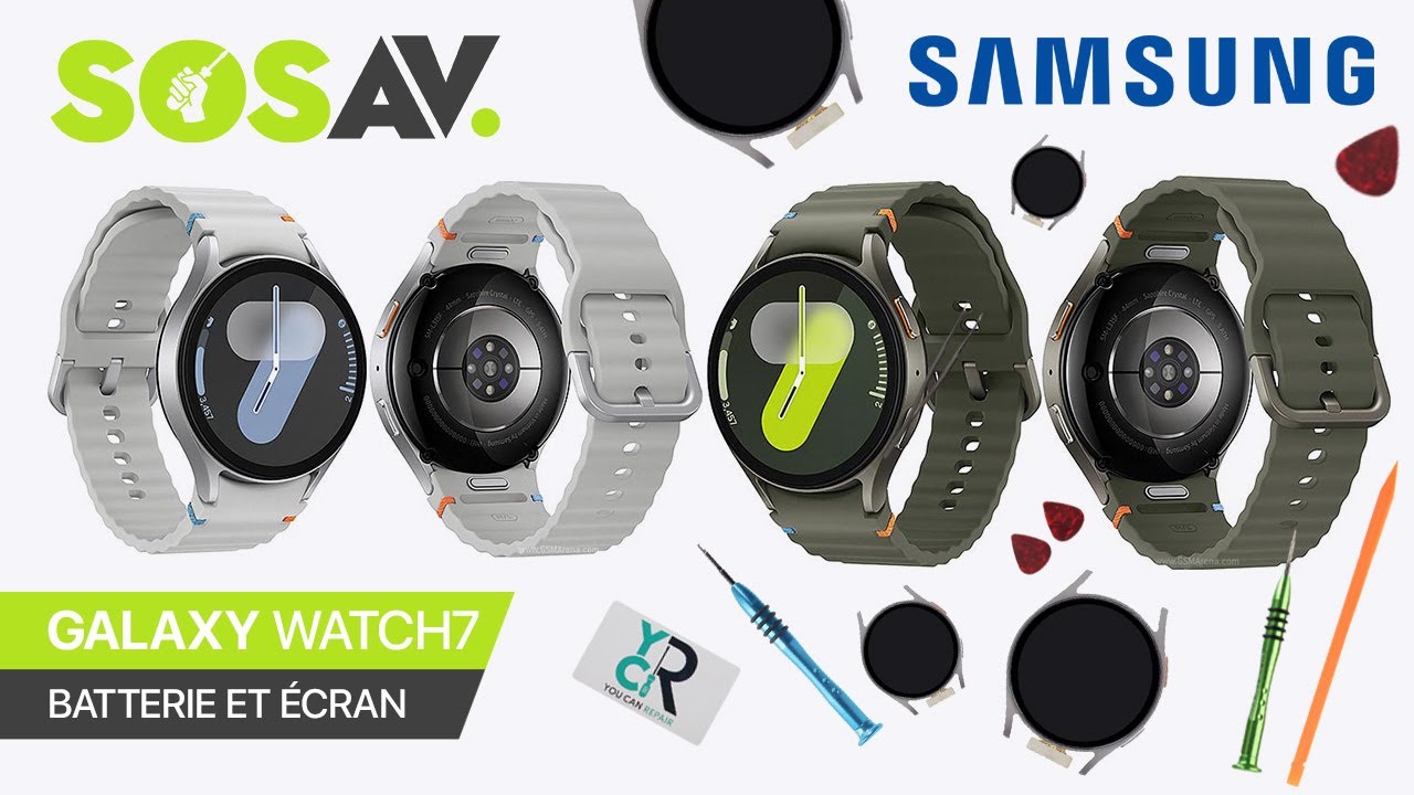 Tutoriel SOSav Samsung Galaxy Watch 7 - d&eacute;montage complet !