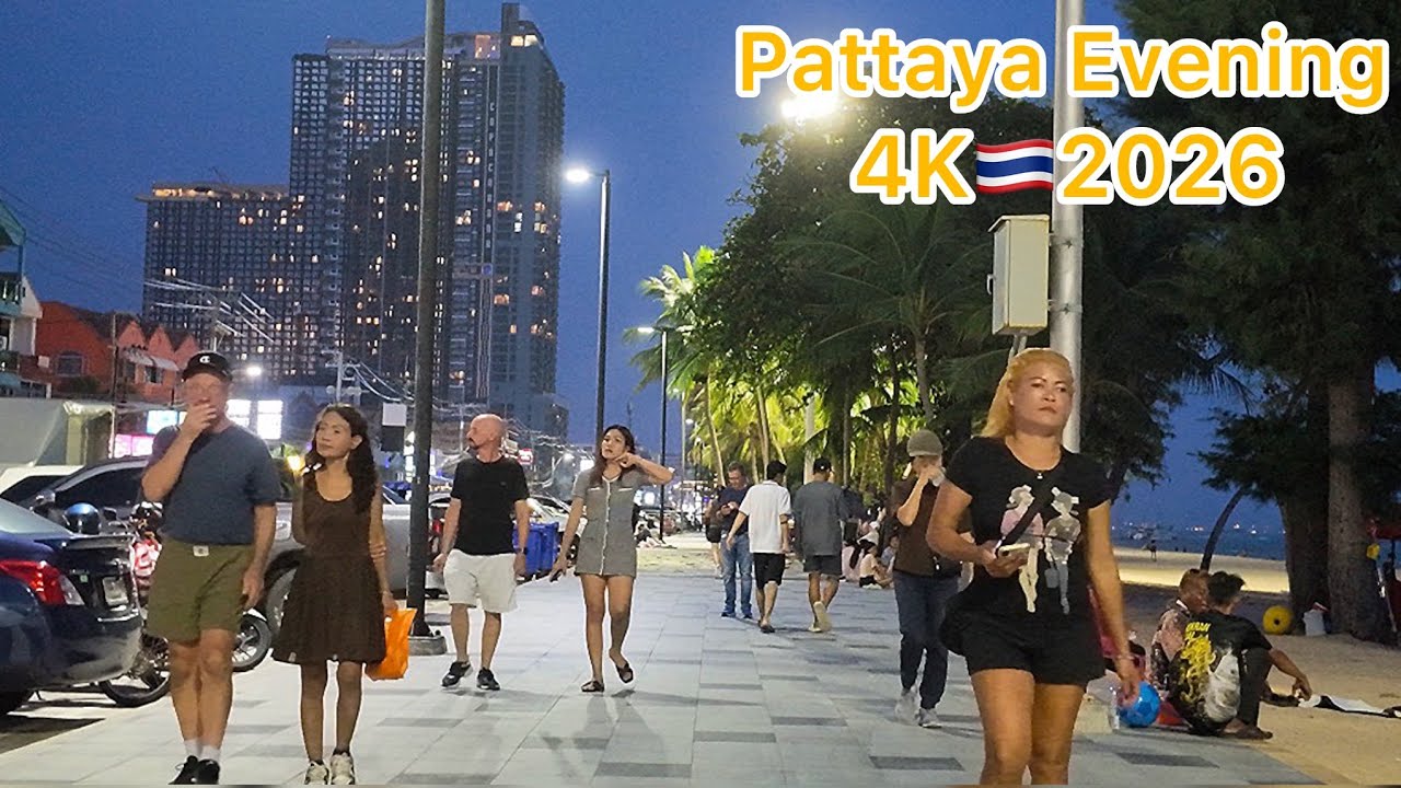 Jomtien Beach to Night Market Walk Pattaya 2026