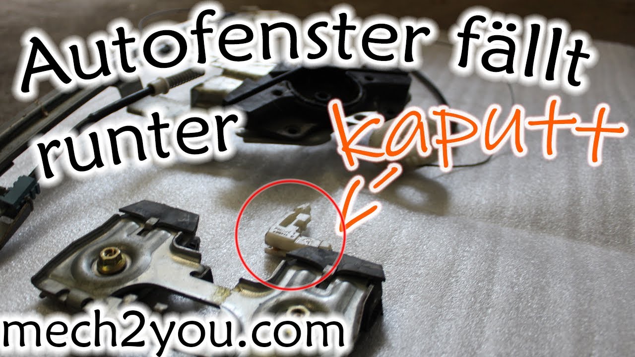 🛠️ Autofenster klemmt oder f&auml;llt runter | Fensterheber wechseln | Auto Tutorial | mech2you