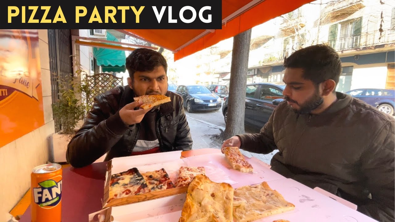 Pizza Party Vlog in Italy | Indian Students in Italy 🇮🇹