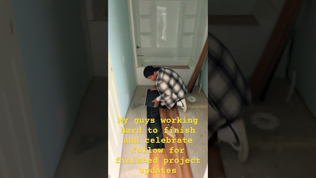 New vinyl flooring installation 