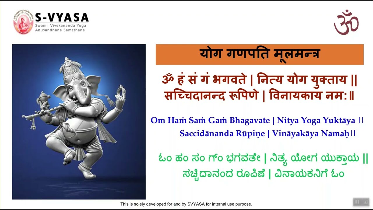 S-VYASA Mitirimilan Morning Session.