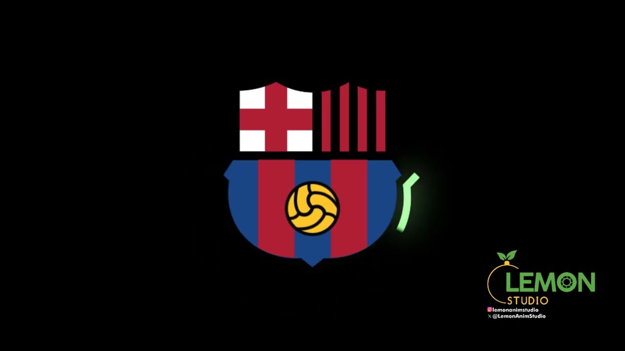F C  Barcelona Logo Motion Graphic Design A