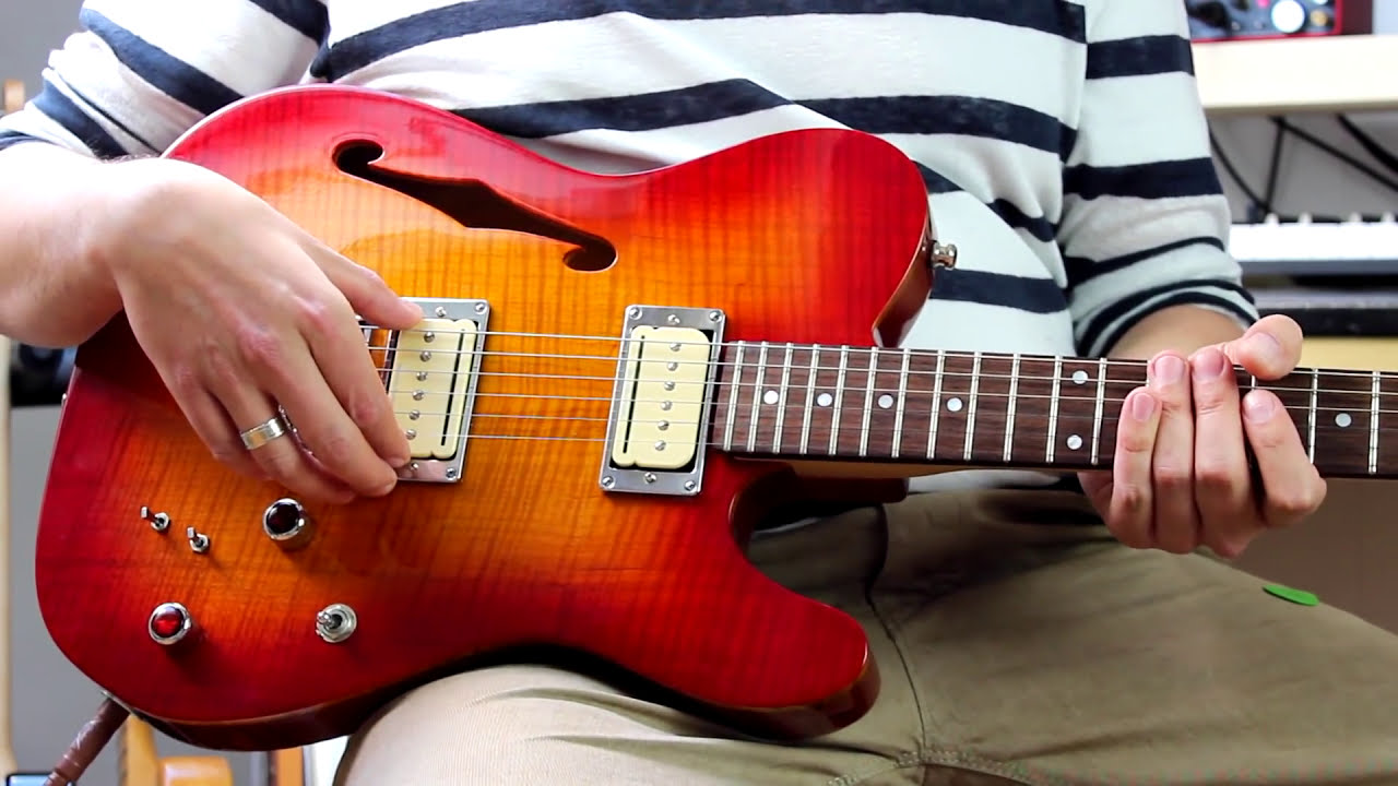 Vox Humana CarbonTech Custom Telecaster Thinline | Seymour Duncan P-Rails | VOX AC15C1