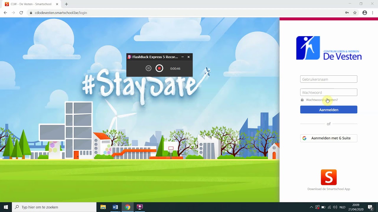 Inloggen smartschool