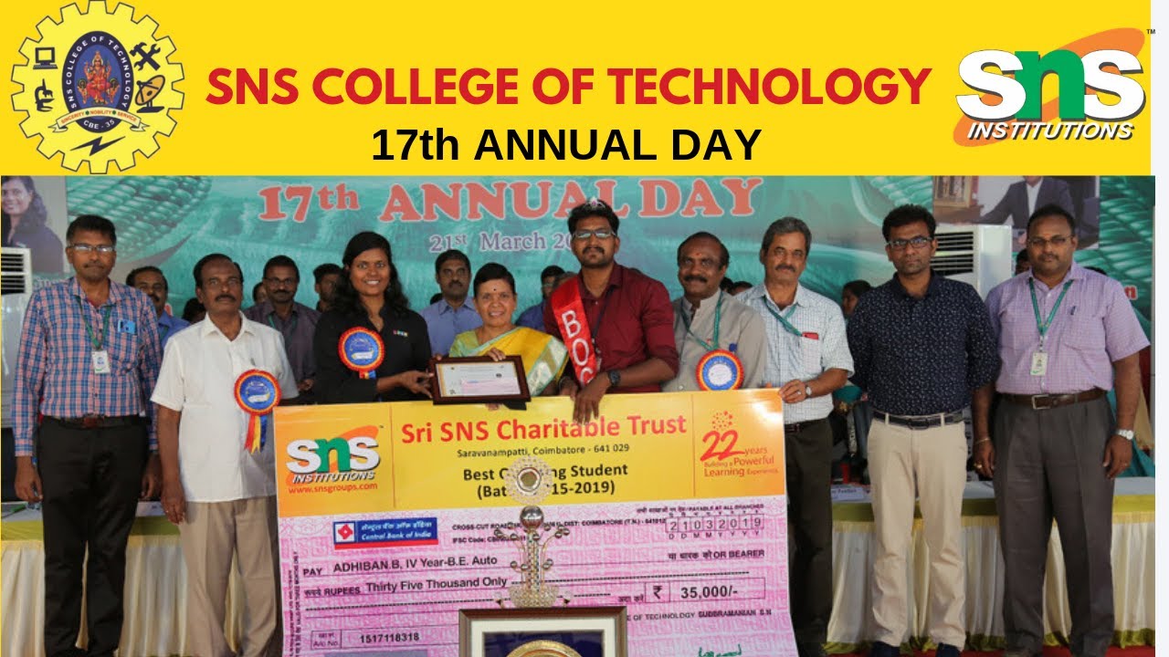 SNS Group of Institutions, Coimbatore &ndash; Event: SNS: 17th Annual Day / SNSCT