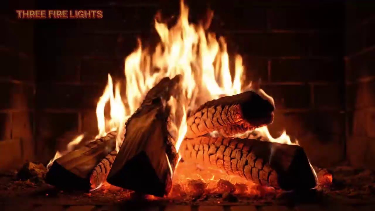 Natural Fireplace Ambience Smooth Jazz for Overnight Sleep