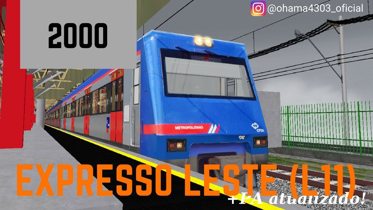 OpenBVE - LINHA 11 CORAL-EXPRESSO LESTE COM O CAF 2000 METROPOLITANO!